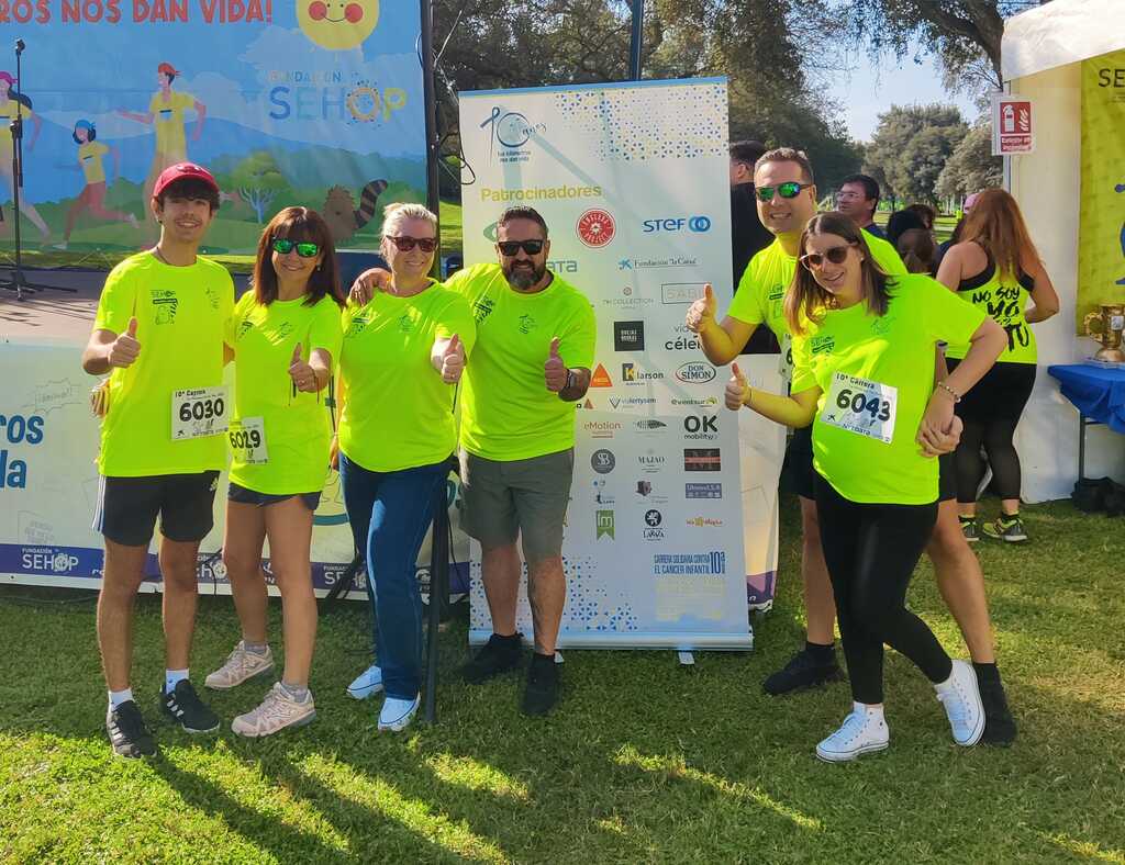 OK Team Seville participates in the 10th solidarity race "Your kilometres give us life"
