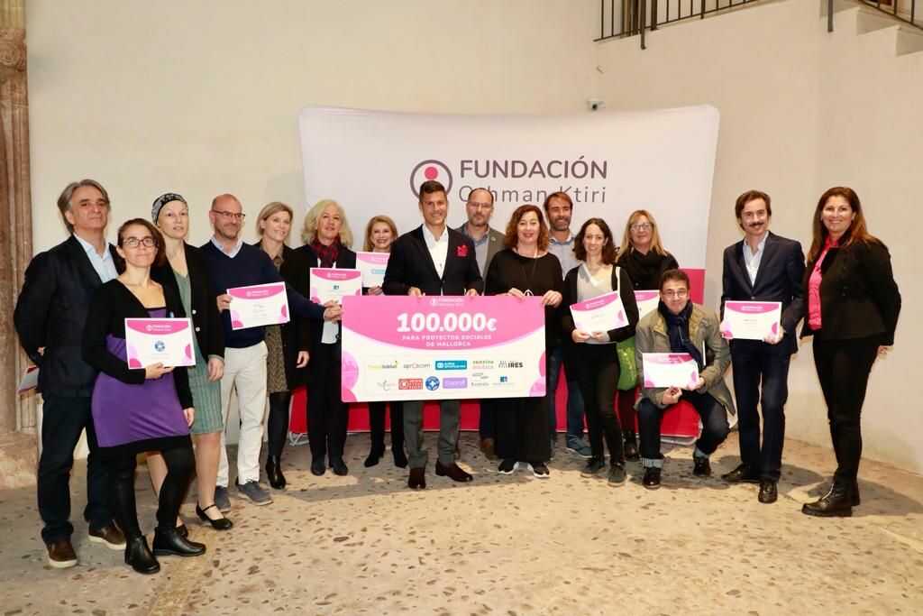 La Fundación Othman Ktiri impulsa con 100.000 euros la actividad de 11 entidades sociales de Mallorca