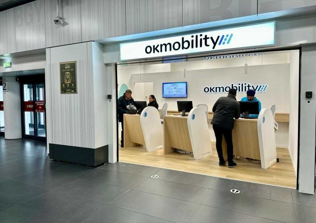 OK Mobility ya opera dentro del aeropuerto de Bérgamo, en Milán