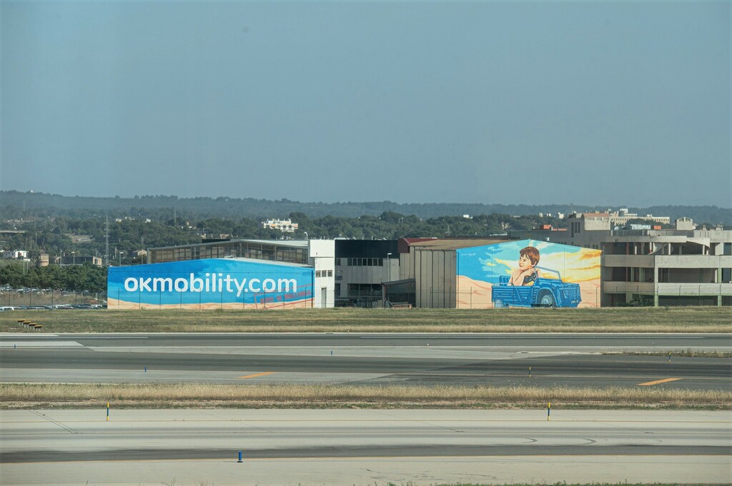 Los usuarios nos comparten las primeras instantáneas del mural de OK Mobility desde el aire