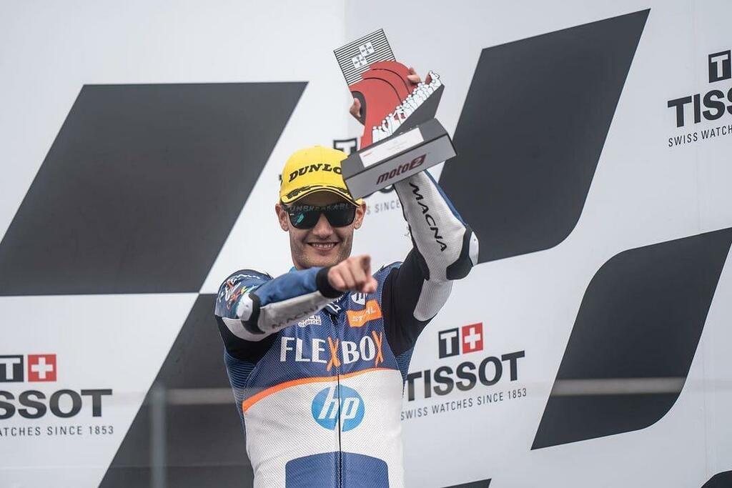 Jorge Navarro makes the podium in the Portuguese Moto2 GP with the support of OK Mobility